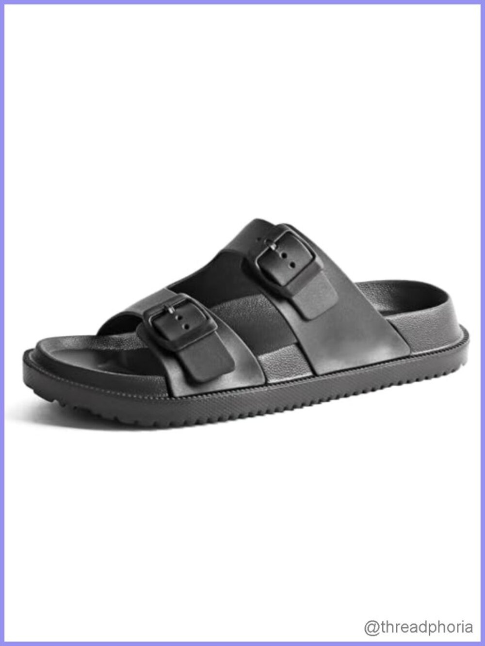 Women's Orthopedic Arch Support Slide Sandals Adjustable Double Buckle EVA Sole